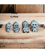 NEW - Set Of 4 Horror Key Rings 3d Printed - $10.88