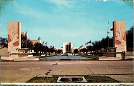 Fair Park Esplanade Dallas Texas Hall Of State Postcard Unposted - $10.00