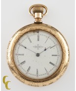 Elgin Ouvert Visage 14K Jaune Gf Ancien Poche Montre Gr 117 6S 17 Bijou ... - $1,156.96