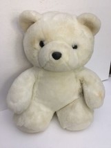 Dayton Hudson Bear Plush White Furry Soft 17&quot; Long Large Stuffed Animal - £47.40 GBP