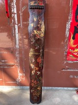 Guqin Rosewood Double sided carved pattern Old Collectibles Chinese stri... - $449.00