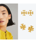 Tory Burch Logo Cross-Shaped Earrings, Elegant Earrings,Gifts For Her - $35.99