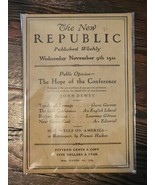 The New Republic Published Weekly, Wednesday November 9th 1921 Vol XXVII... - $52.29 CAD