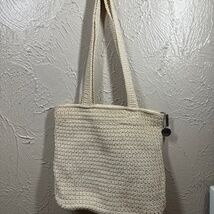 The SAK Crochet Shoulder Handbag Beige Zip Closure Double Shoulder Straps - $601.41 MXN