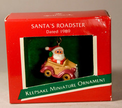 Hallmark - Santa&#39;s Roadster - Classic Miniature - Keepsake Ornament - £9.03 GBP