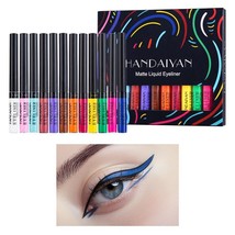 12Pcs Waterproof Liquid Eyeliner Pen Black Eye Pencil Keep 24H Makeup Beauty Eye - £101.47 GBP
