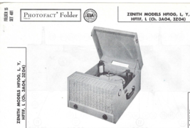 1958 ZENITH HF10G HF11F Record Player Photofact Service MANUAL Phonograp... - $9.89