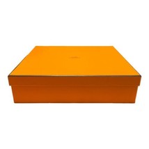 Authentic Hermes Paris Empty Orange Box Fits Dessert Plate 10.5”x10.5”x2.5” Gift - £29.46 GBP