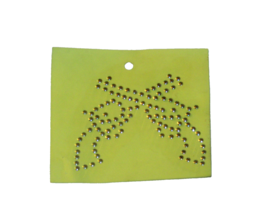 AUSTRIAN METAL STUDS silver iron on "crossed handguns" 3-3/4x3" (sew app... - $3.00