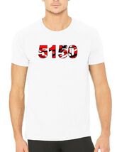 Goat Guitar God Eddy Red White Black Stripes White T-shirt Size XL - $39.55