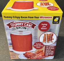 Yummy Can Bacon, As Seen on TV, Make Crispy Healthy Bacon in Your Microwave - £18.67 GBP