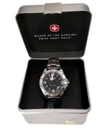 SWISS MILITARY Men’s 40mm VTG Quartz Watch WR200 7217X DOES NOT WORK 4 R... - $39.59