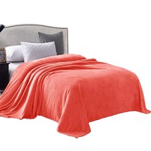 King Size Flannel Fleece Velvet Plush Bed Blanket As Bedspread, Coverlet, Bed Co - £35.15 GBP