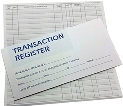 50 Page Per Checkbook Transaction Registers with 2022 2023 2024 Calendars - Set  - $8.99