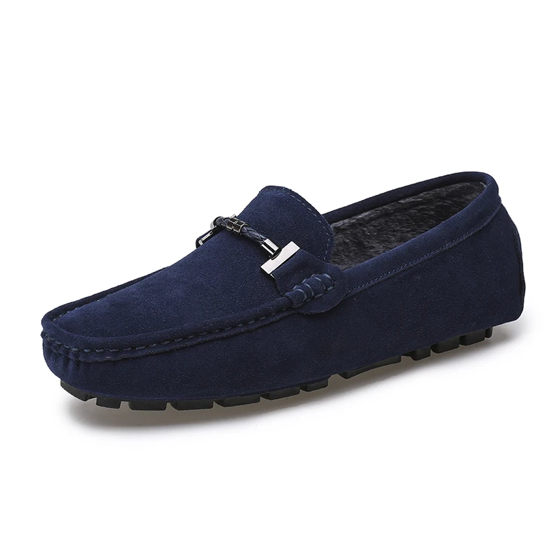 Brand Winter Hot Sell Moccasins Men Loafers High Quality Genuine Leather... - $45.85