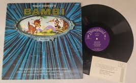 Walt Disney&#39;s Bambi Disneyland Records Vinyl LP Record &amp; Booklet ST 3903 - £19.22 GBP