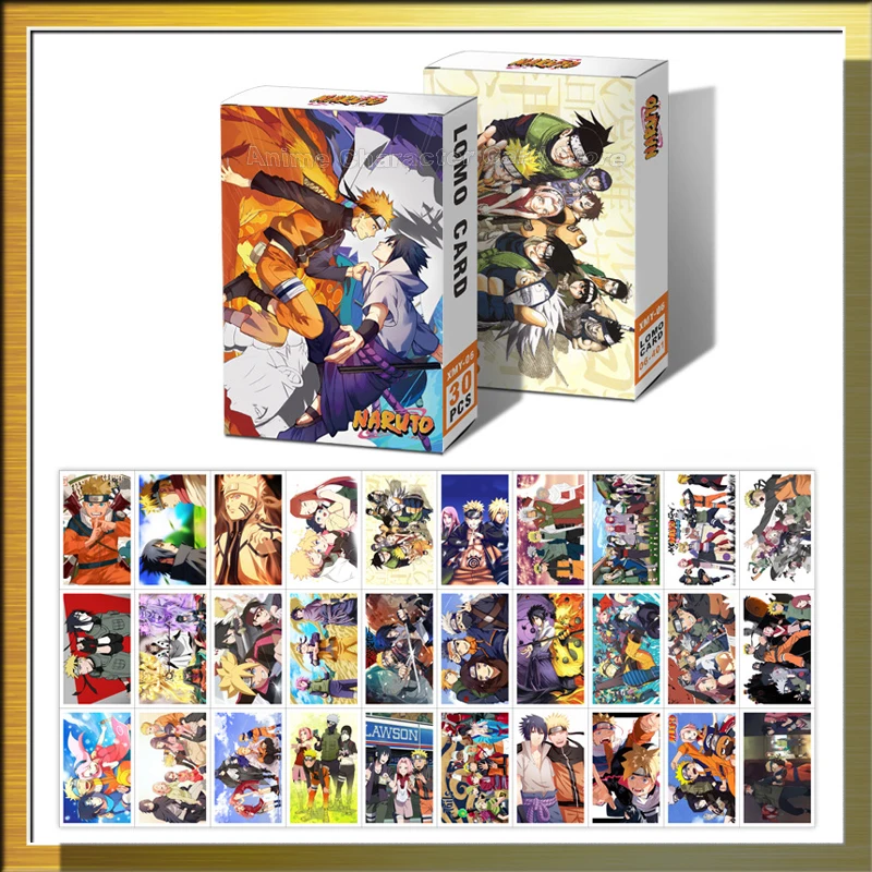 30PCS/Set LOMO Cards Anime Naruto One Piece Demon Slayer Post Card Photocards - £9.57 GBP