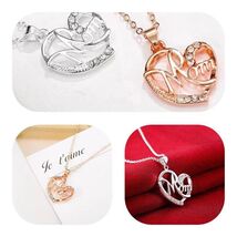 Beautiful Heart  MOM Rhinestone Sparkle Necklace Perfect Gift  - $10.00