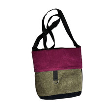 Kindred Spirit Style Crossbody Bag Boho Pink Black Beige Color block Boh... - £32.94 GBP