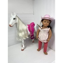 Our Generation Battat Brown Hair And Eyes With Battat Horse - £26.67 GBP