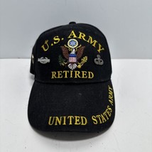US Army Retired Baseball Cap Hat with Tiny Master Jump Wings and Marksma... - £14.90 GBP