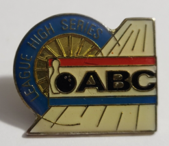 Abc League High Series Bowling Tv Television Network Advertising Event Lapel Pin - £23.88 GBP