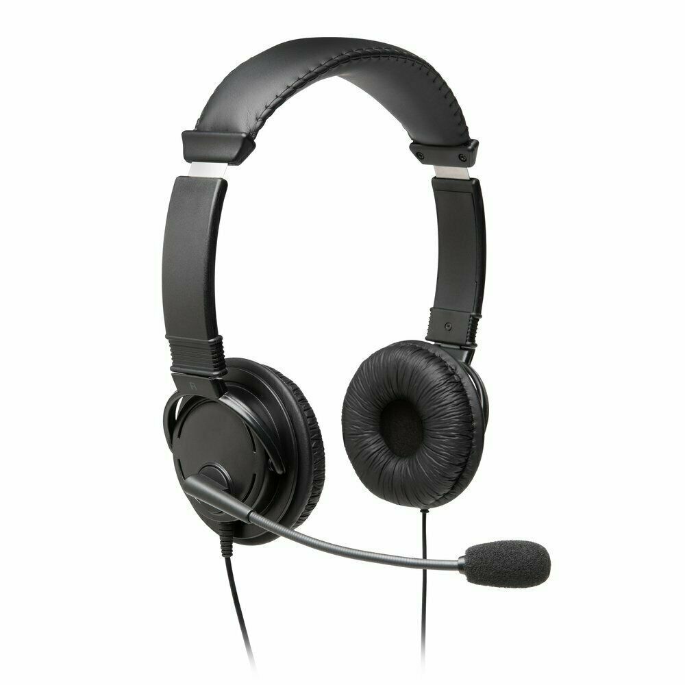 Kensington - K97603WW - USB Hi-Fi Headphones with Microphone - Black - $24.95