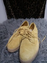 Clarks Suede Ladies Shoes Size 3 D Yellow Suede - £25.17 GBP