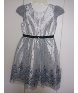 JONA MICHELLE GIRL&#39;S SS PARTY/DRESS SILVER/BLUE SPARKLES12-NWOT-LINED W/... - $17.78 CAD