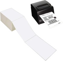 Fanfold 4 X 6 Direct Thermal Shipping Labels White Perforated,500 Labels,1 Stack - £11.65 GBP