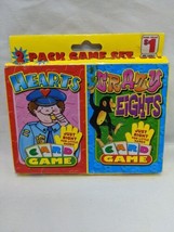 Vintage 2 Pack Game Set Hearts And Crazy Eights - $21.37