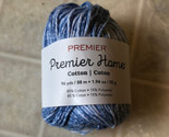 Premier Yarns Home Cotton Yarn -4437 Raindrop Splash Blue Variegated Yarn - £7.07 GBP