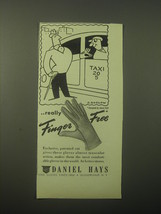 1948 Daniel Hays Gloves Ad - art by Otto Soglow - Taxi - £14.52 GBP
