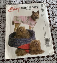 McCalls M5165 Easy Stitch Save Dog Bed Jacket Pattern One Size Brand New Uncut - £7.18 GBP