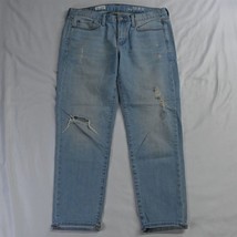 Gap 29 Sexy Boyfriend Light Wash Destroyed Stretch Denim Womens Jeans - £11.98 GBP