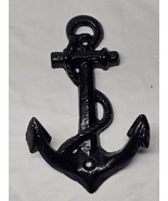 Rustic Cast Iron Ship Anchor Nautical Maritime 6.5&quot; Wall Hook Hanger Bea... - $346.26 MXN