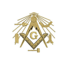 Freemason Masonic Compass symbols Embroidered Polo Shirt Embroidered gift - $664.31 MXN+