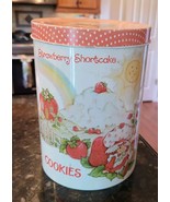 Vintage 1980s Strawberry Shortcake Cheinco Metal Cookie Tin Container w Lid - $757.04 MXN