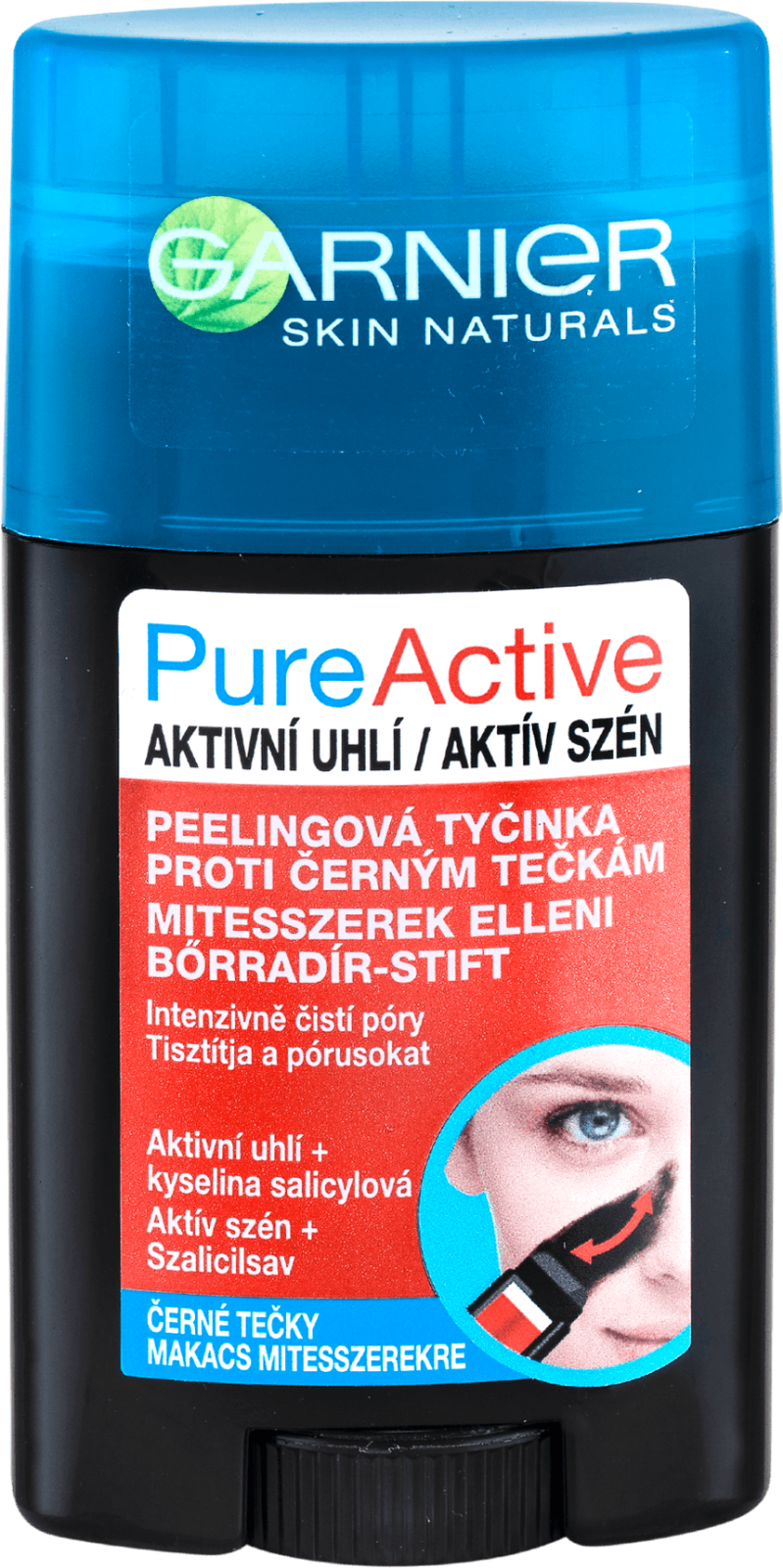 Primary image for Genuine Garnier Pure Active peeling stick against black dots cleaning face 50 ml