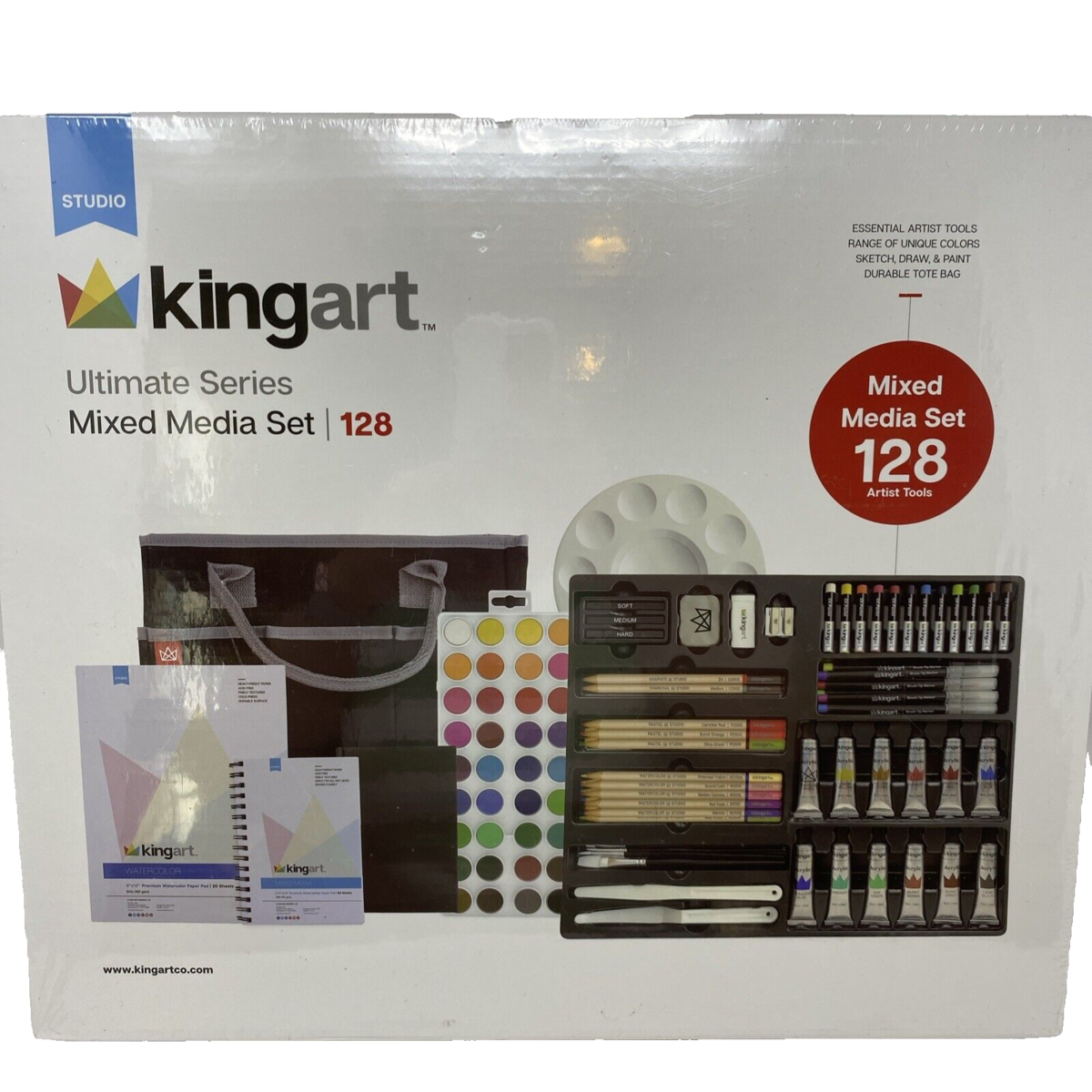 KingArt Ultimate Series Mixed Media Set 128 NEW - $23.74