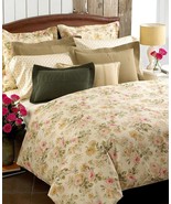 Ralph Lauren Woodstock Garden Rosebud Floral Lace 4-PC King Sheet Set - $340.00