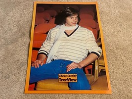 Shaun Cassidy teen magazine poster clipping white shirt open lets Teen S... - $186.21 MXN