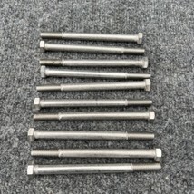 Lot of 10 - 3/8-16 x 5&quot; 316 Stainless Steel  Hex Head Cap Screw  New - £23.52 GBP