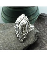 Ethnic Indian Cute Long ship Style Sterling Silver ring for Women - €31,38 EUR