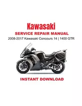 2008-2017 Kawasaki Concours 14 | 1400 GTR | ABS Service Repair Manual - $21.12 CAD