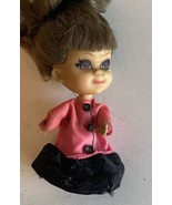 Mattel Little Kiddle brunett updo 1966-1968 missing hand - £10.86 GBP