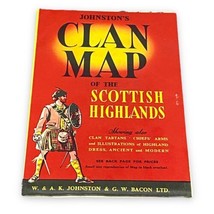 Clan Map Scottish Imports Vintage Ad Johnstons Ltd San Francisco - $14.99