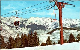 Vail Colorado CO Skiers To Upper Terminal #2 Chairlift Gore Range Postcard (B13) - $7.38