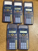 Lot Of 5 Texas Instruments TI-15 Explorer Scientific Calculator Home School - £4.93 GBP