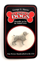 Vintage Brittany Spaniel Pewter Pin GG Harris All Kinds of Dogs USA Hand... - $14.99
